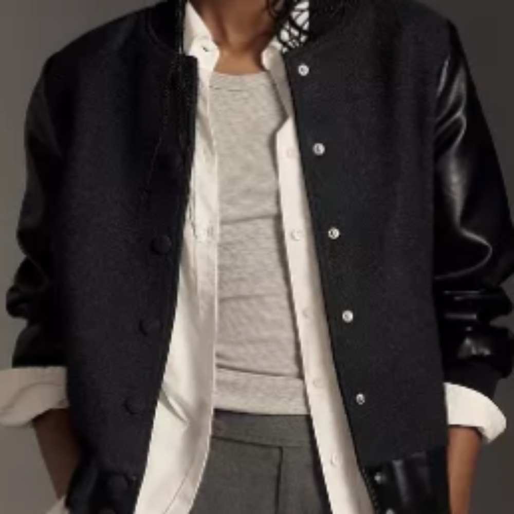 Avec Les Filles Strong Shoulder Bomber Jacket